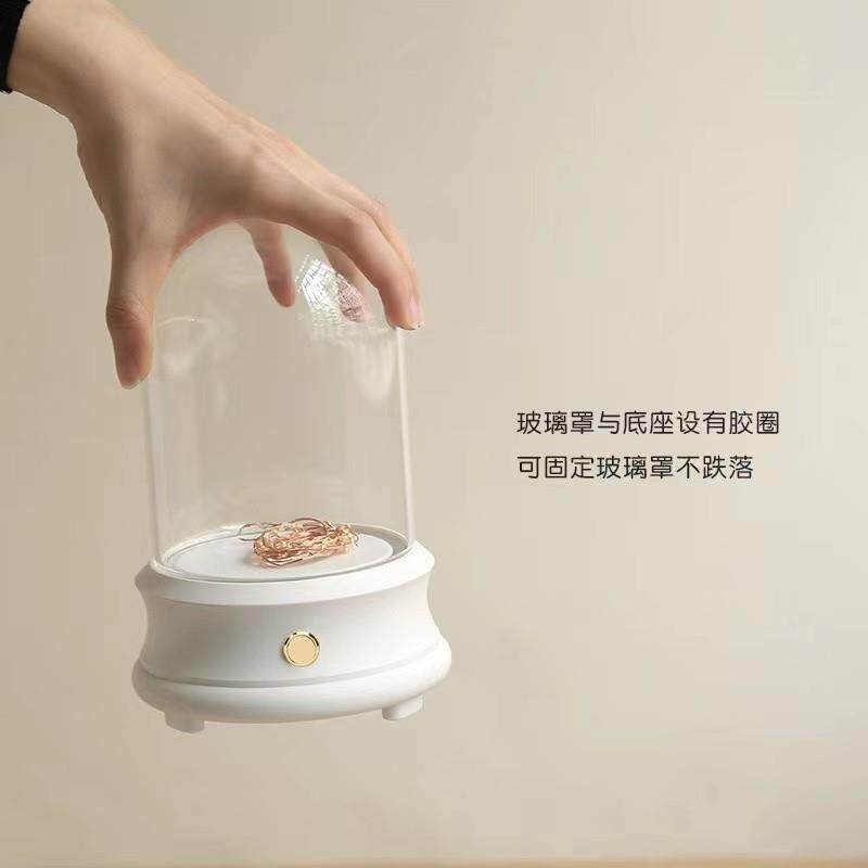 永生花玻璃罩蓝牙音响diy灯串花器花艺制品摆饰品音乐盒送礼盒