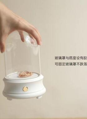 永生花玻璃罩蓝牙音响diy灯串花器花艺制品摆饰品音乐盒送礼盒
