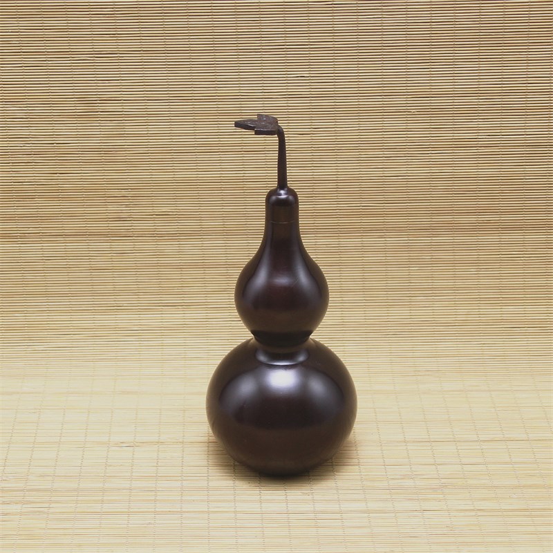 纯铜葫芦摆件 黄铜葫芦挂件紫铜色八卦书房办公室纯铜工艺品送礼