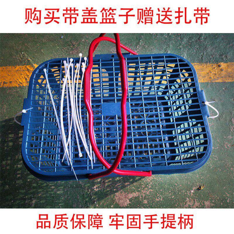 厂家直销草莓篮采摘篮子塑料手提水果篮子方形手提篮带盖水果篮子