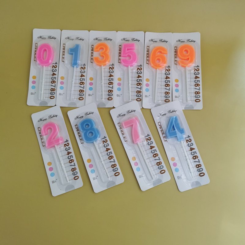 数字蜡烛大号生日周岁满月儿童生日派对蛋糕装饰摆件蜡烛100盒