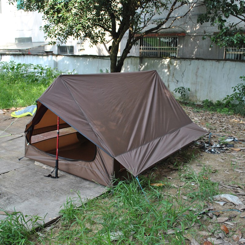 精致露营超轻小屋脊帐篷户外帐篷,2~3人A字帐篷,便携无杆小屋帐篷