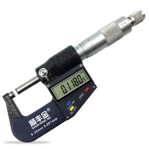 顺丰金千分尺精度0.001数显仪电子螺旋测微器0-25mm高精度千分尺