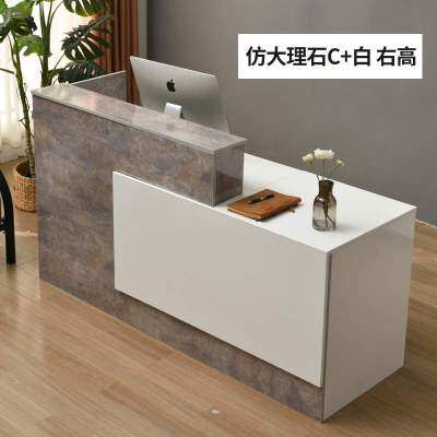 现代烤漆收银台店铺小型吧台前台接待台转角柜美容院服装店办公桌