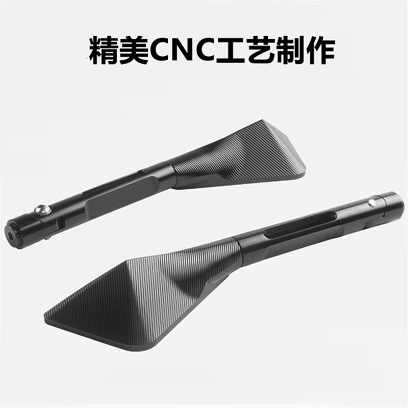 摩托车后视镜鬼火福喜踏板车反光镜CNC铝合金改装配件 通用倒车镜