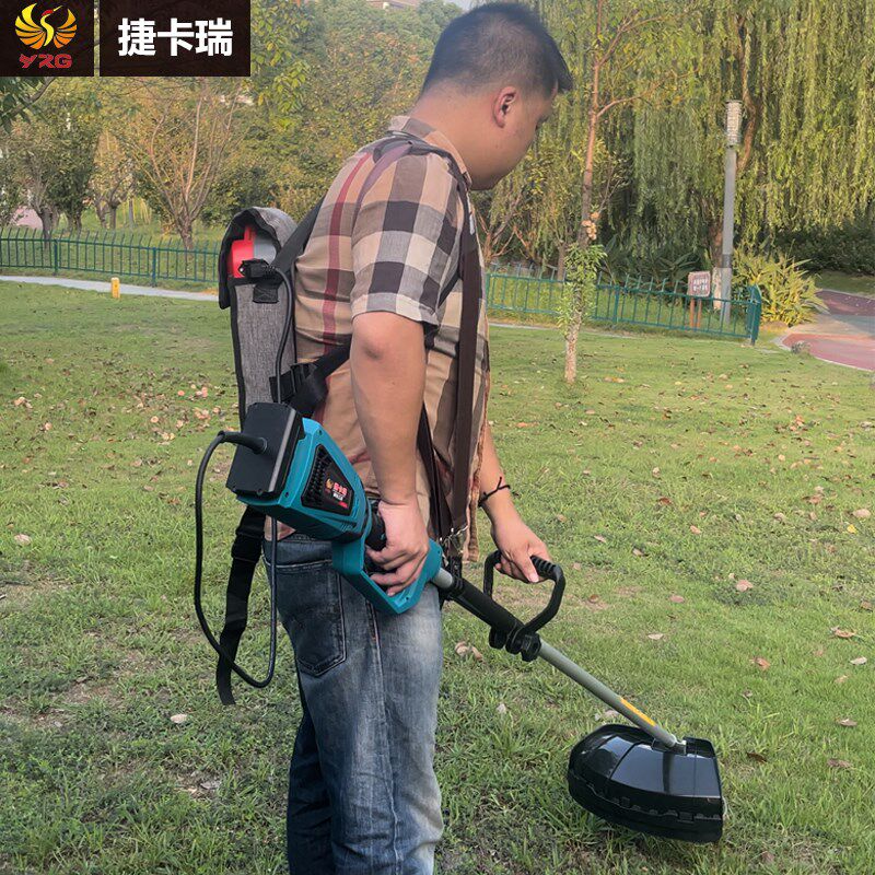 24V48V锂电割草机专业级充电式电动打草绳农用草坪物业果园除杂草