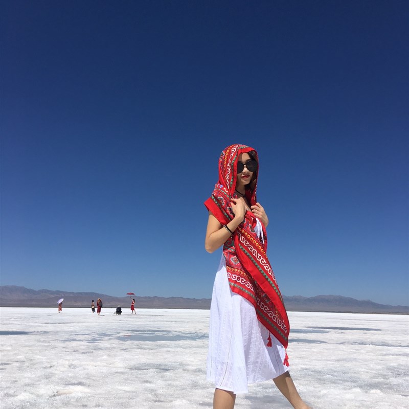 好品质棉麻民族风旅游丝巾 度假防晒围巾 沙漠大披肩女海边沙滩巾