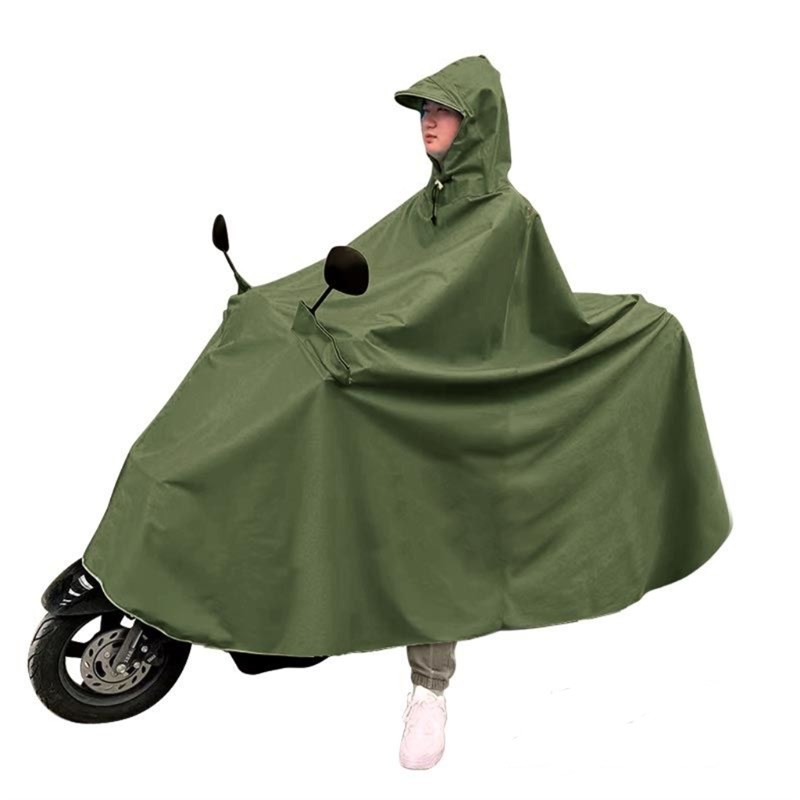 雨衣电动车机车电动车加大加厚帆布单人双人全身防暴雨专用雨披