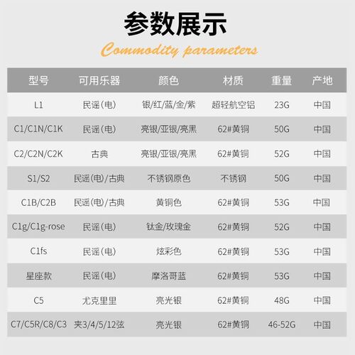 夏伯变调夹C1民谣吉他专业高级变音夹子L1古典S1 SHUBB变调夹限量
