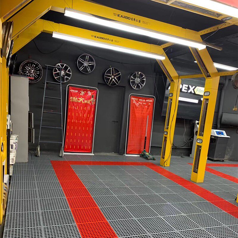 洗车房汽车美容店场拼接地面格栅地垫漏排水沟活插网格铭匠免清淤