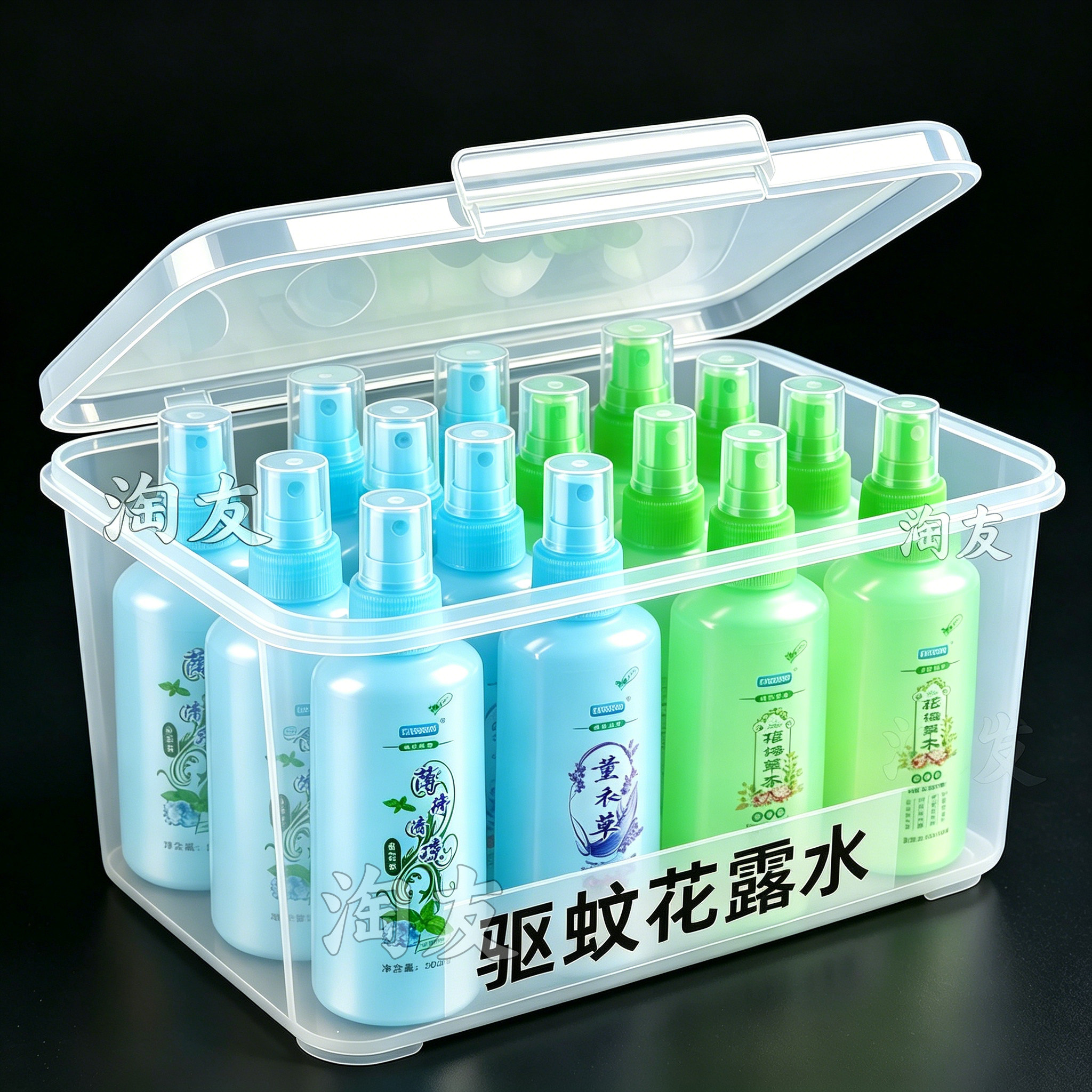 舒爽夏季大瓶装花露水195ml花露水多香型艾草植物花露水清凉香型