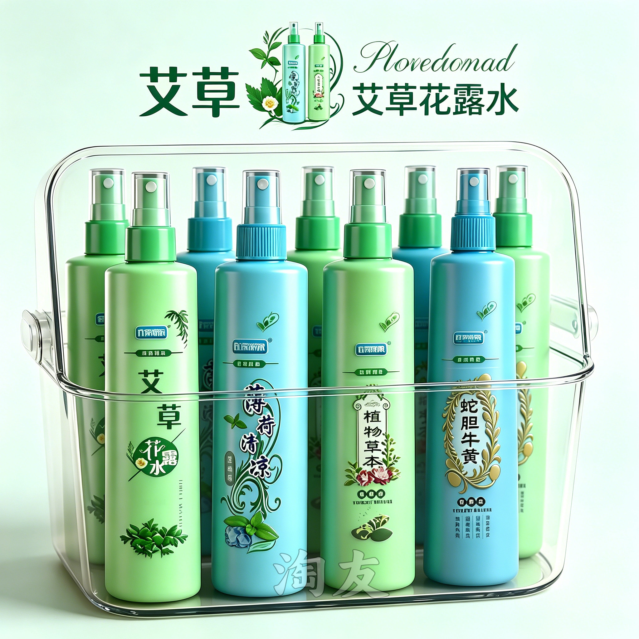 艾草清香花露水喷雾防蚊祛味