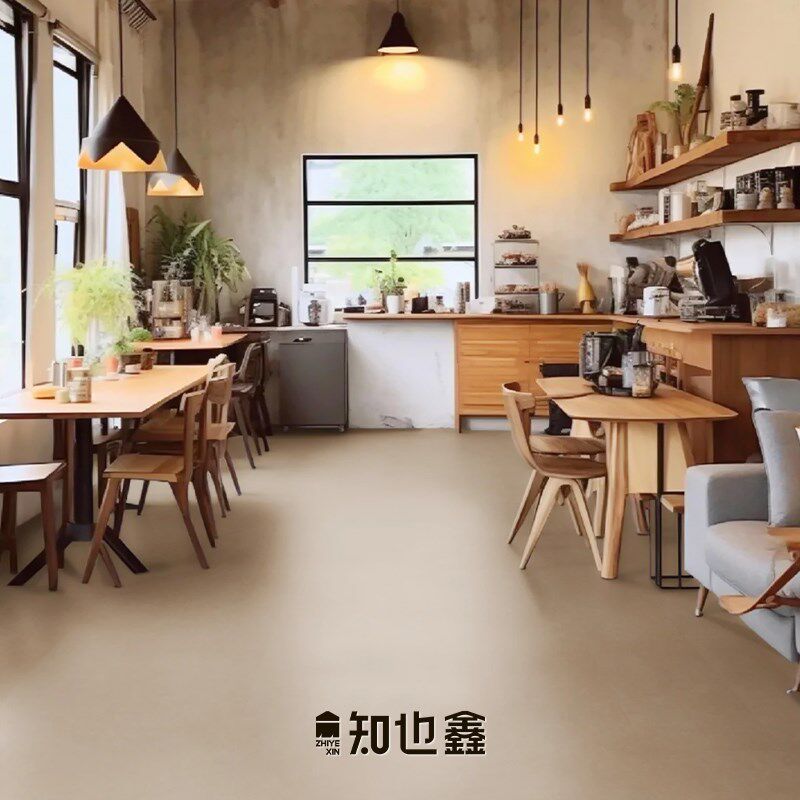spc石塑地板室内改造木地板素色卡扣式无甲醛防水微水泥锁扣地板