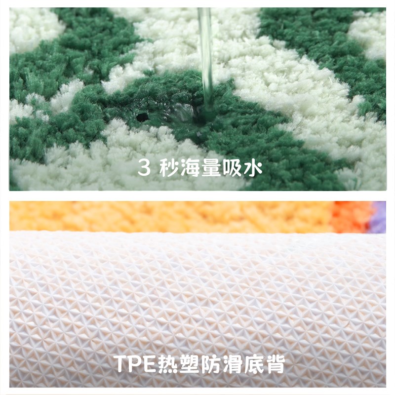 儿童房地毯卧室床边毯男孩女孩宝宝房间客厅地垫多巴胺异形可机洗