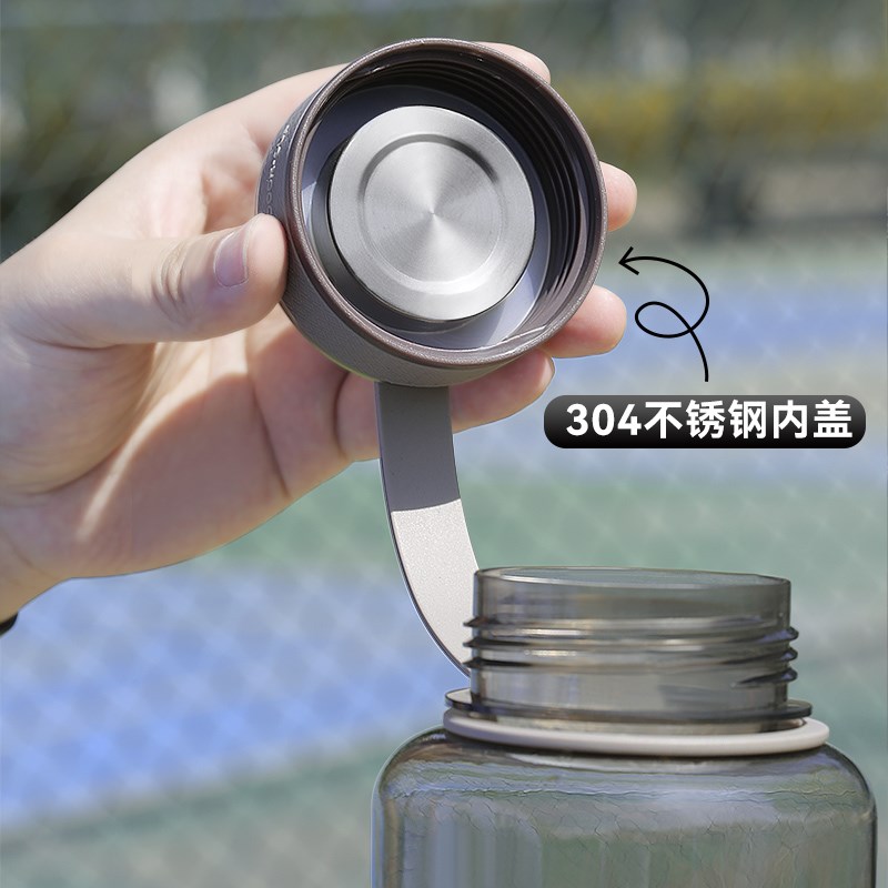大容量水杯男水瓶太空杯夏季学生塑料运动水壶耐高温防摔便携茶杯