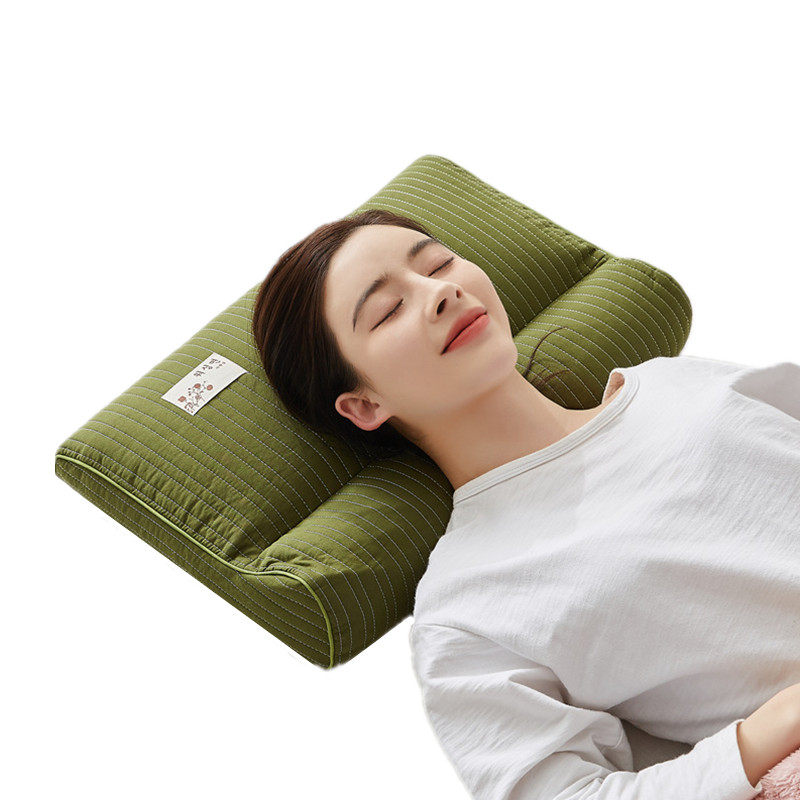 夏季全荞麦壳皮硬枕头枕芯护颈椎助睡眠修复专用牵引枕男套装一对