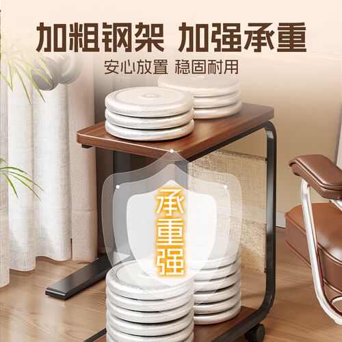 电脑主机托架带滑轮可移动台式机箱托盘底座家用办公室增高置物架