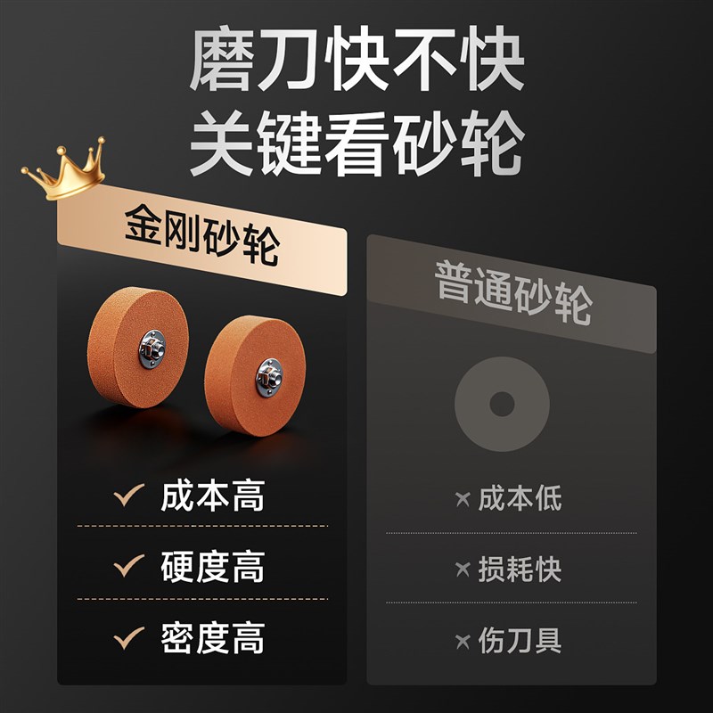 钻石电动磨刀器全自动多功能小型磨刀石工具家用厨房菜刀磨刀机器