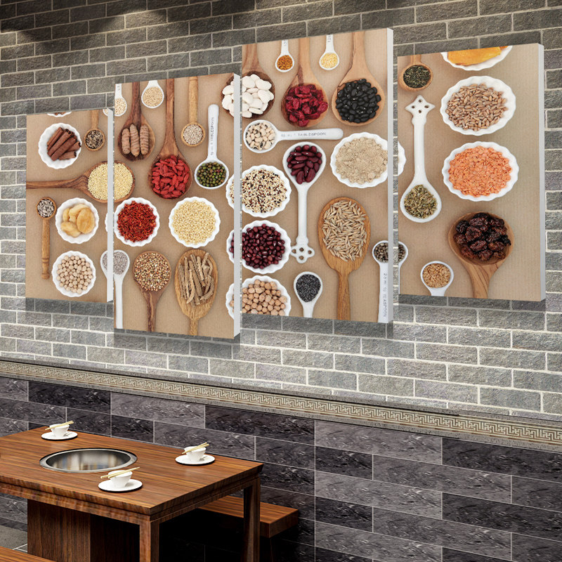 饭店装饰画中式餐馆画火锅店墙面装饰壁画面馆餐饮店海报餐厅挂画