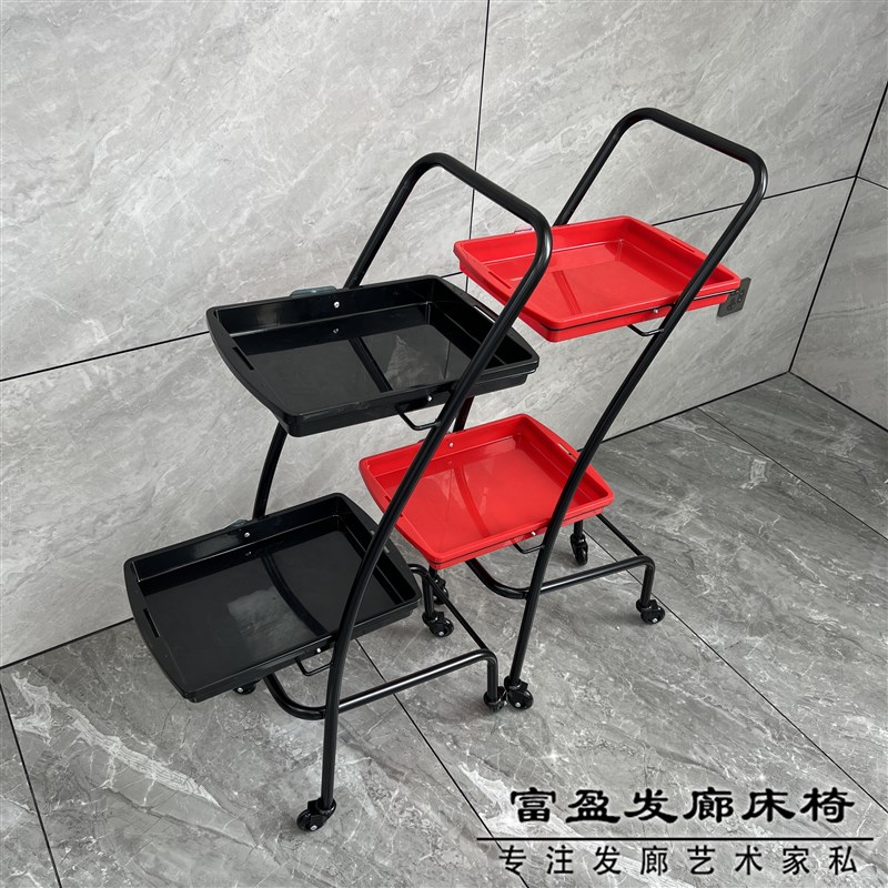 网红潮店美发店工具车镜台置物架小推车理发店工具柜子发廊专用
