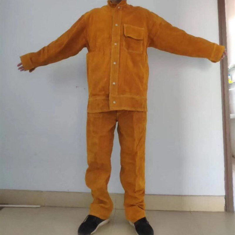 纯牛皮电焊服耐磨隔热耐高温防护服烧焊服氩弧焊工作服焊接服包邮