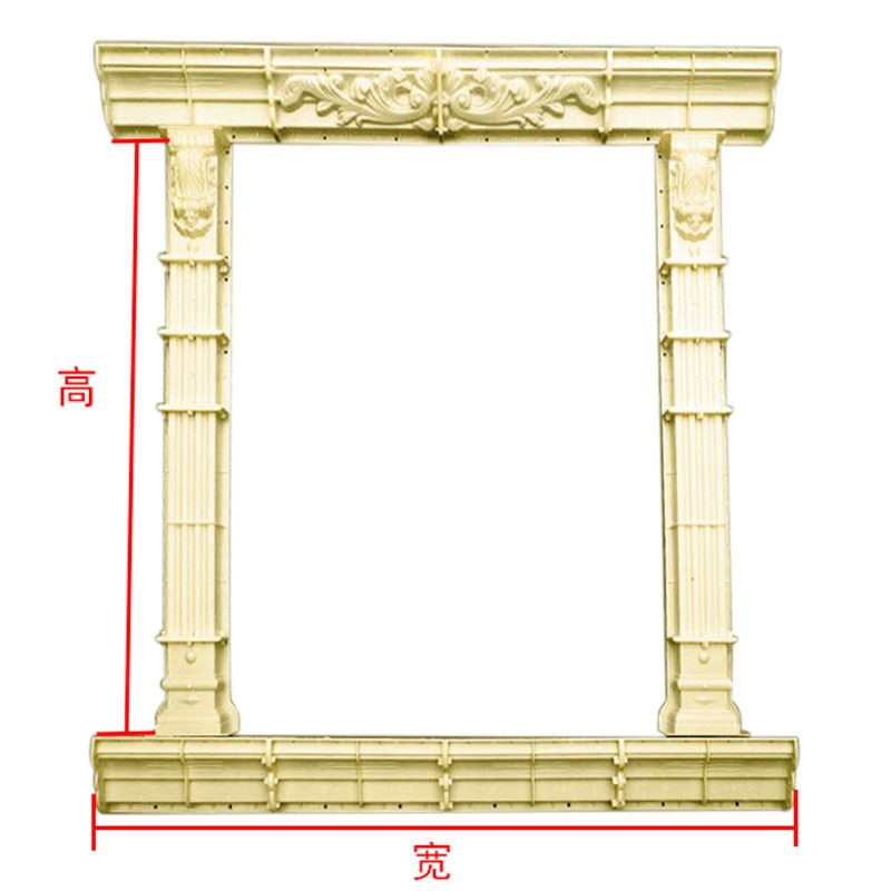 窗套模具罗马柱窗户模型具门套欧式别墅方形镜框线条水泥外墙包边