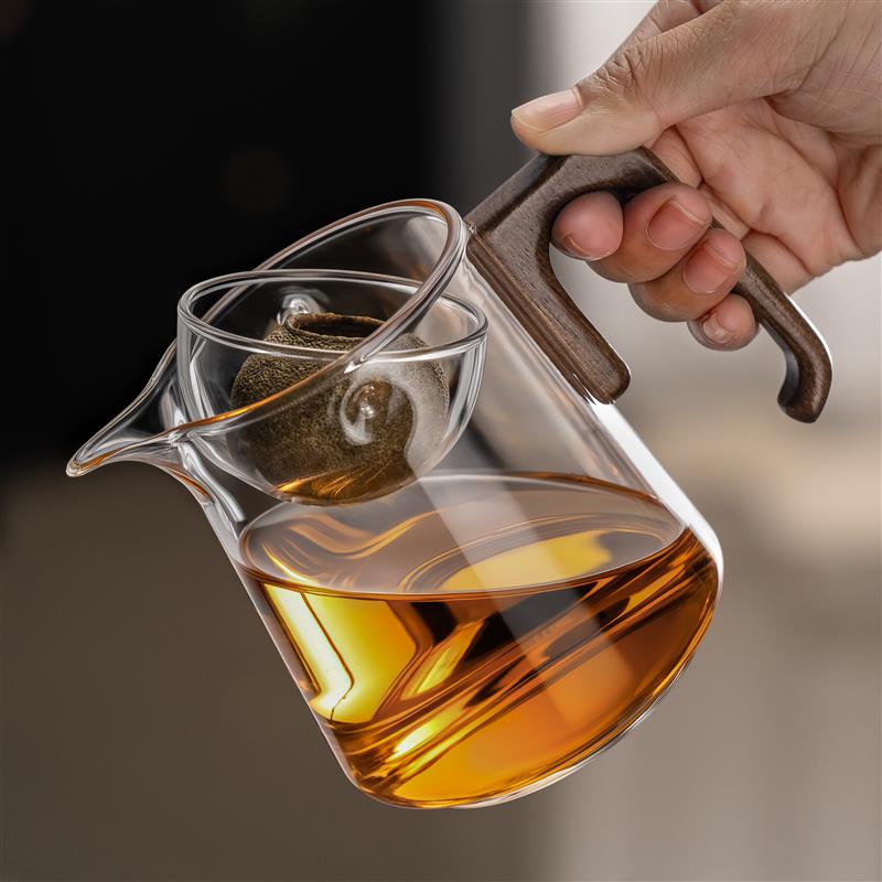 小青柑专用泡茶壶玻璃公道杯茶滤网茶漏一体茶水分离分茶器冲泡器