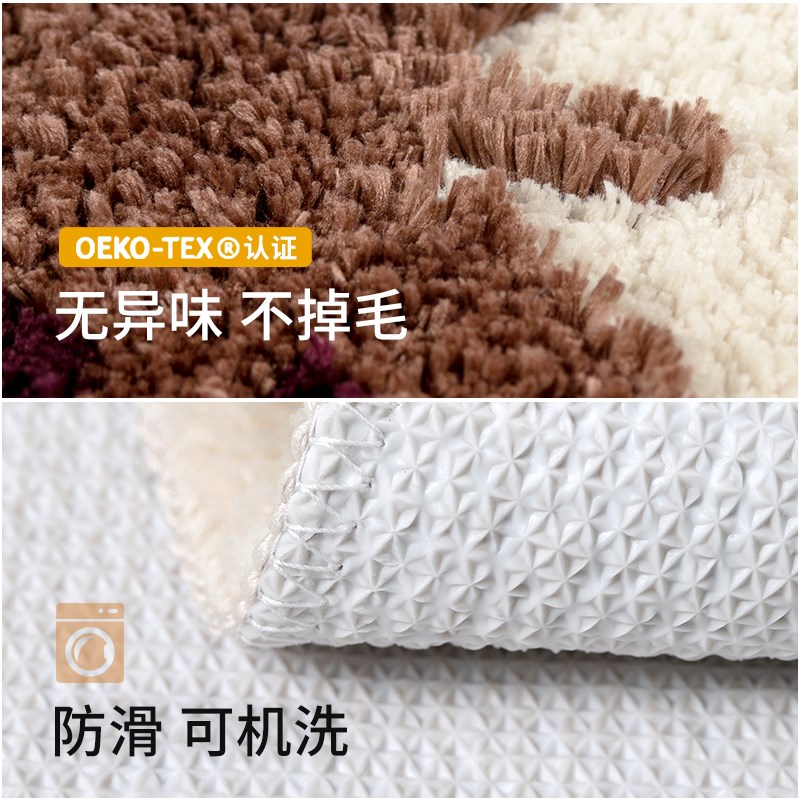 儿童地毯卧室床边毯地垫防滑可爱菠萝水果飘窗女孩宝宝房间可机洗