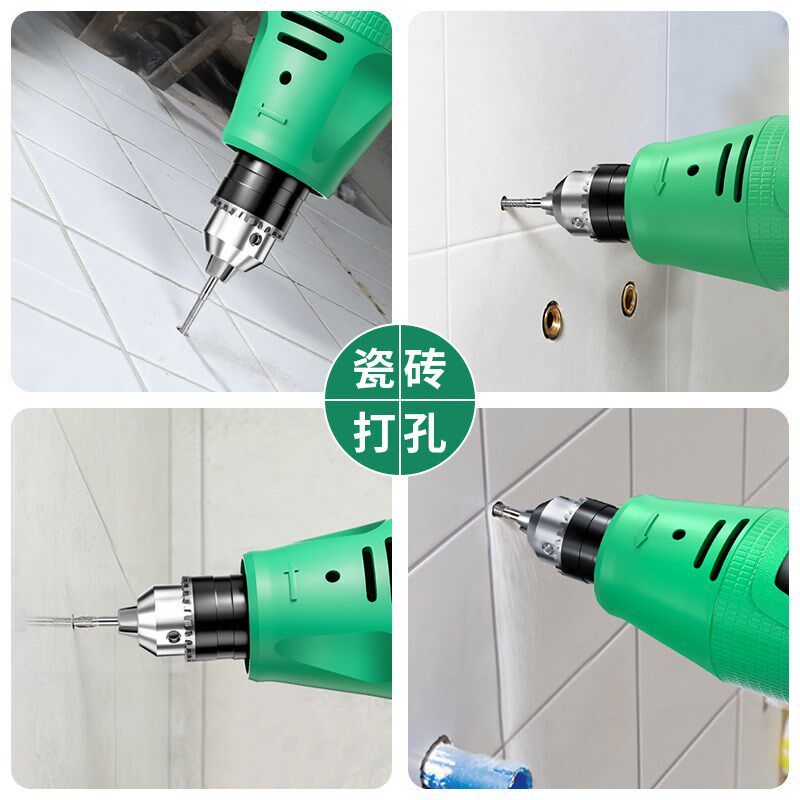瓷砖打孔器空鼓修复专用手持电动工具地板砖打孔针钻头电钻打孔机