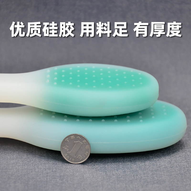 加厚硅胶经络拍打棒柔软养生拍痧板肩颈腿背敲打锤疏通按摩健身锤