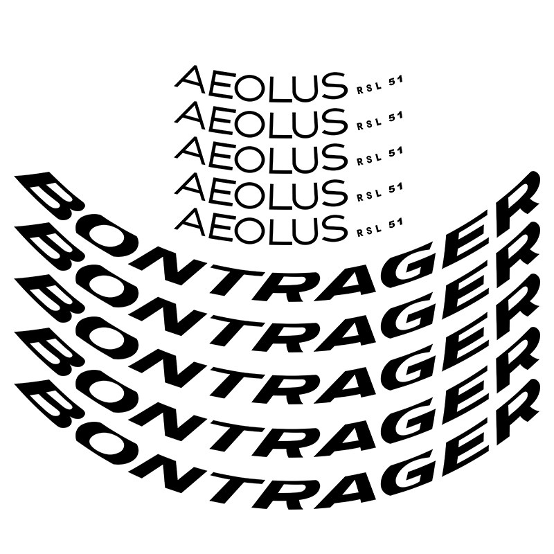 公路自行车轮组贴棒槌哥 Bontrager Aeolus RSL 51 TLR碳刀圈贴纸