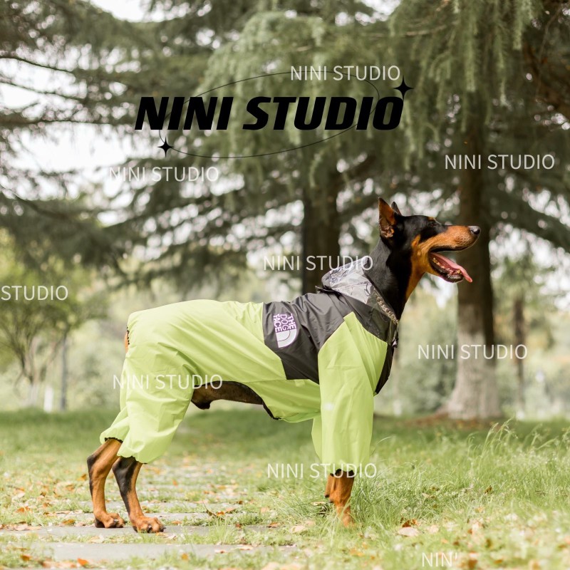 宠物亲子装超薄雨衣中型犬大型犬雨衣杜宾金毛阿拉萨摩巨贵哈士奇
