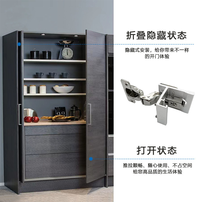 重型回旋门导轨与隐藏式滑轨 适用电视柜与衣橱推拉蝴蝶门