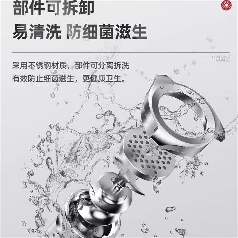 绞肉机商用电动灌肠机不锈钢全自动多功能碎肉碎菜机大功率切肉机