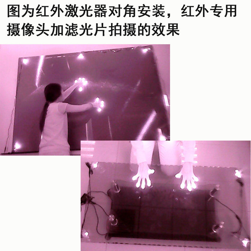 850nm一字线红外激光器 多点触摸互动投影砸球游戏扇形平面镭射灯