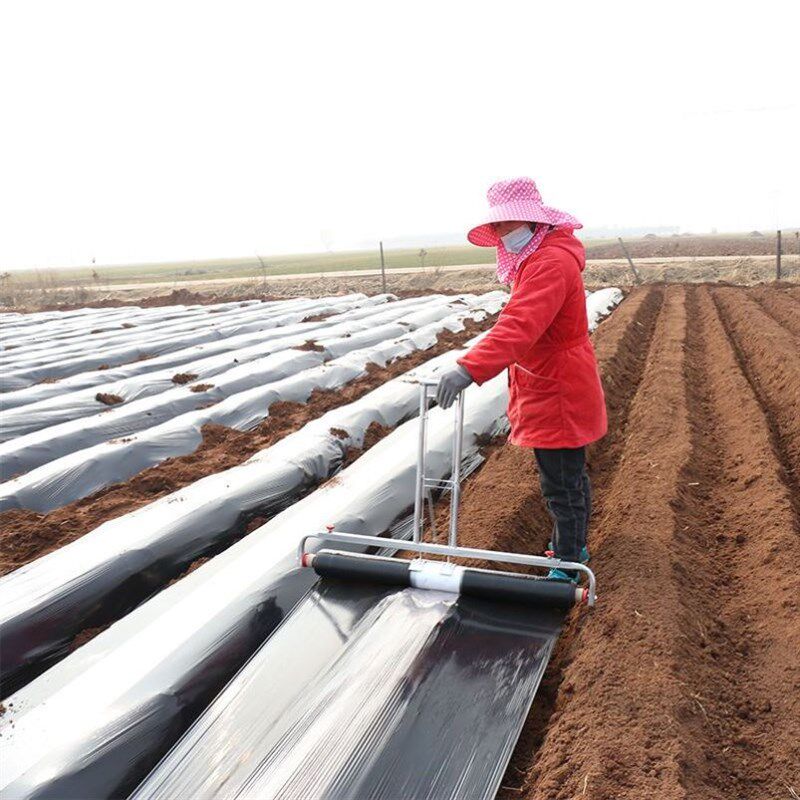 农用地膜覆盖机手拉式覆膜机盖地膜机器铺地膜薄膜工具新款地膜机