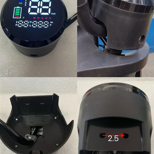 金箭电动车唯妙CG3C300同LED仪表总成4860V72V数字电压长显