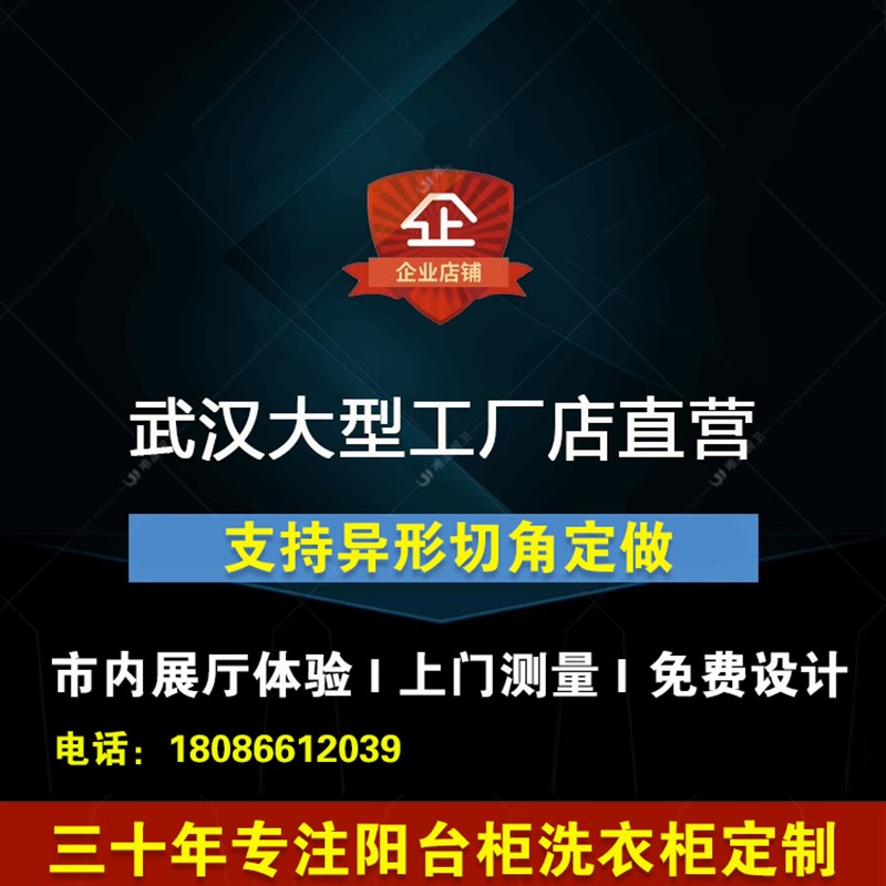 武汉阳台柜洗衣柜定制洗烘套装一体柜太空铝蜂窝铝板测量出图安装