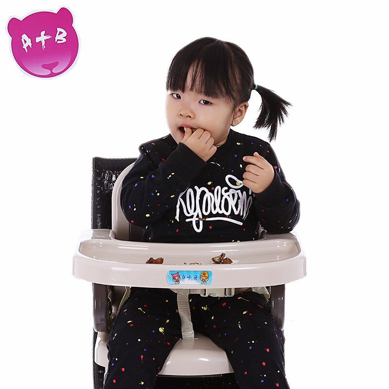 儿童餐椅可折叠调档便携式婴幼儿宝宝安全吃饭桌多功能座椅子