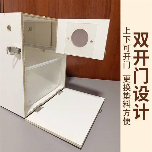鹦鹉繁殖箱玄凤虎皮牡丹幼鸟孵化保暖双开门外挂立式抽屉鸟窝巢