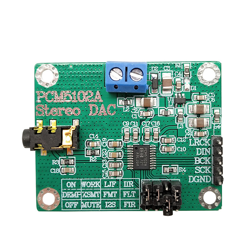 PCM5102A 数字音频I2S IIS立体声DAC解码板器模块 数模转换器