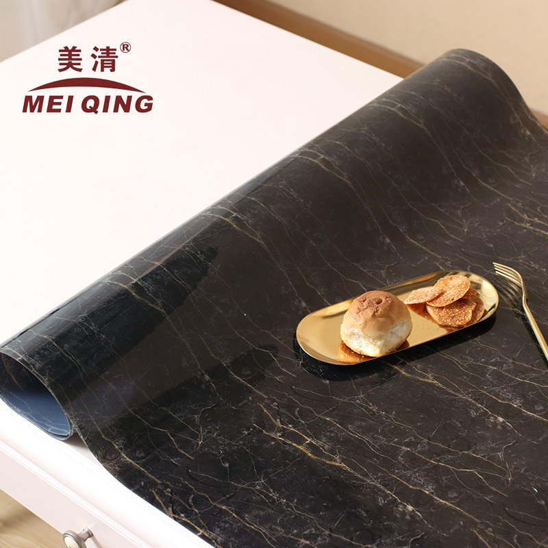 软玻璃ins桌布纯色北欧黑色大理石纹白色大理石桌布防水PVC桌垫