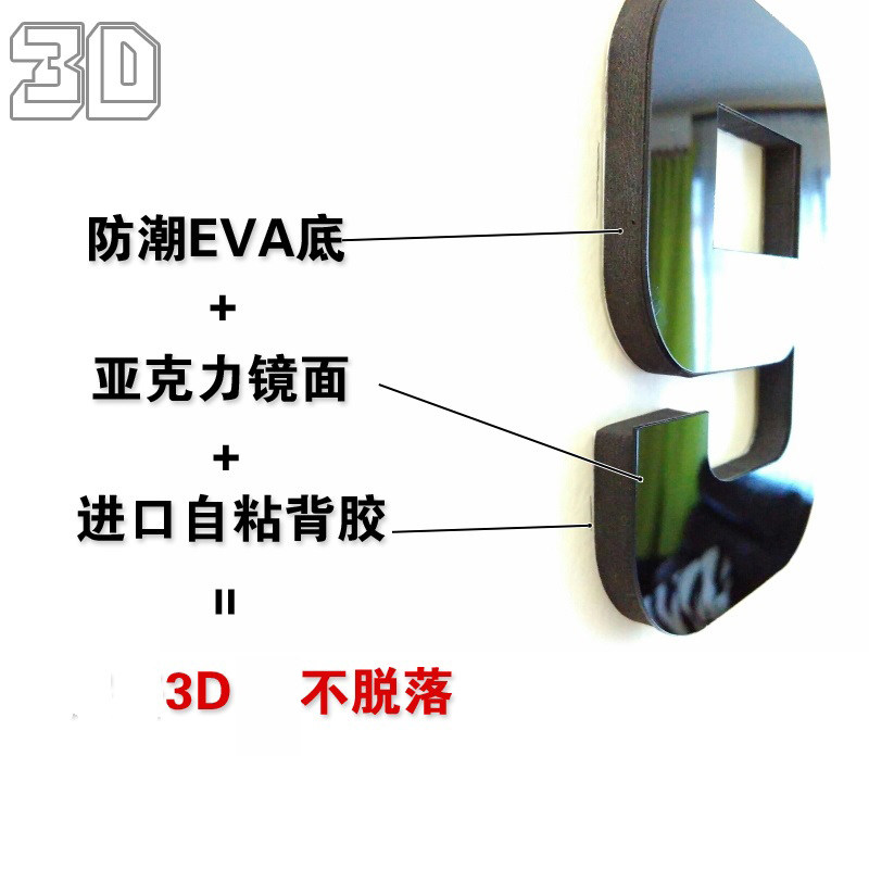 简约超大挂钟客厅创意艺术时钟家用DIY个性时尚3D立体钟墙贴挂表