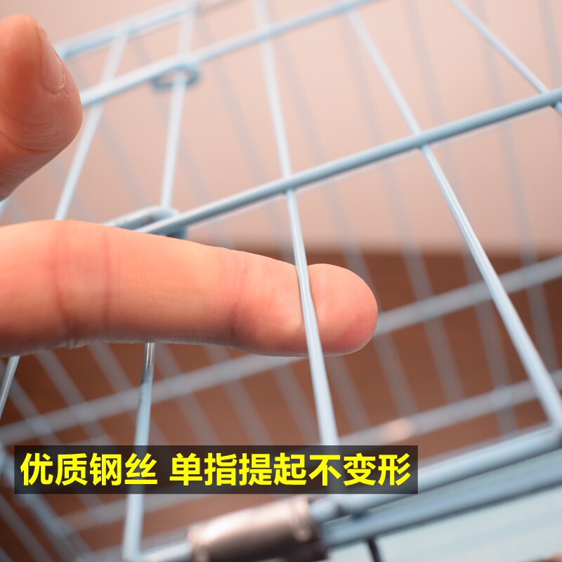 狗笼泰迪带厕所加粗折叠通用大中小型犬纳米狗笼猫笼子便携宠物笼