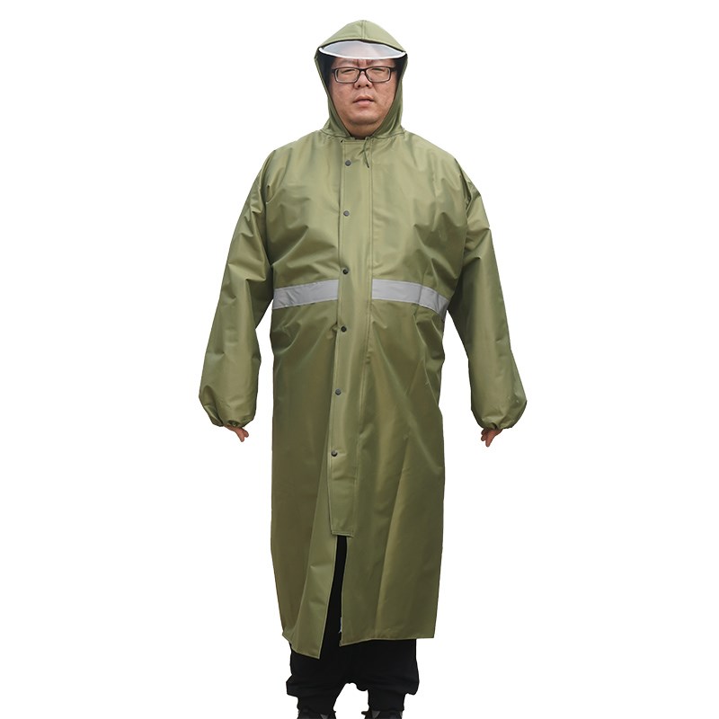 定做长款加肥加大加厚加长帆布牛津布防大暴雨徒步旅游劳保雨衣