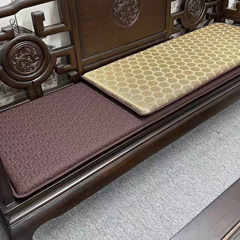 冬夏两用中式红木沙发坐垫防滑实木家具椅子餐桌茶椅四季通用座垫