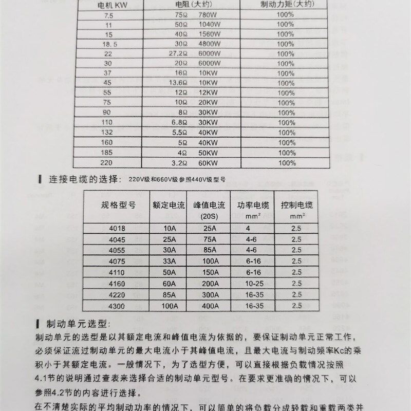 变频器制动单元15KW22KW30KW37KW45KW55KW75KW110KW CBU4030 4045