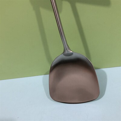 可物0621榉木304不锈钢锅铲炒菜铲子家用榉木手柄汤勺漏勺不粘锅