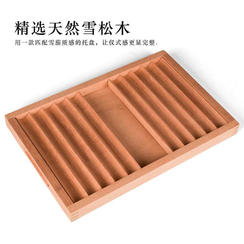 HUIBA雪茄托盘多功能大容量个性创意西班牙雪松实木收纳盒展示架