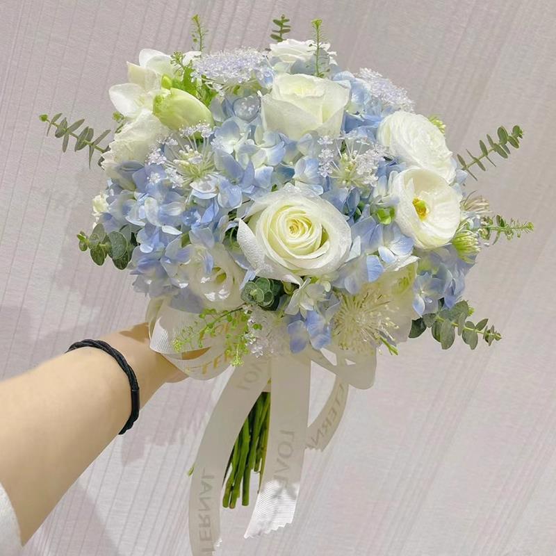 高档新娘手捧花全国鲜花速递同城配送结婚领证订婚北京上海杭州